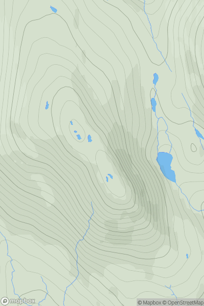 Thumbnail image for An Coileach [Harris and Nearby Islands] showing contour plot for surrounding peak